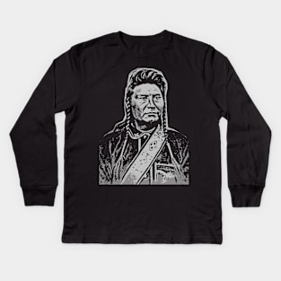 Chief Joseph (Hinmatóowyalahtq̓it)-2 Kids Long Sleeve T-Shirt